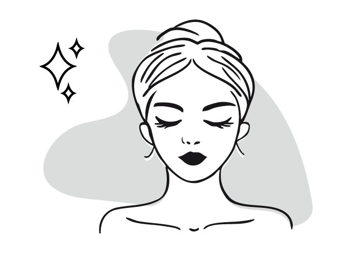 Natural radiance – radiant face icon