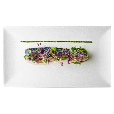 Sgombro Con Pesto Di Prezzemolo E Basilico