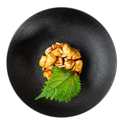 Pollo Yakitori Con Zucca E Spinaci