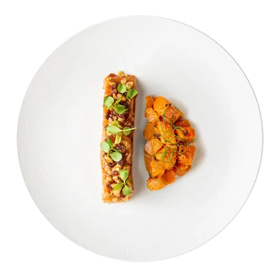 Salmone Noci Zucca E Uvetta